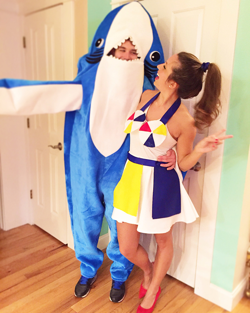 Katy Perry and Left Shark DIY Halloween Costume