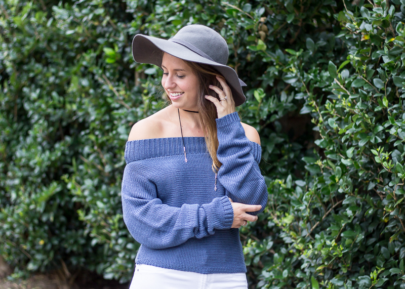 Cozy off the shoulder sweater