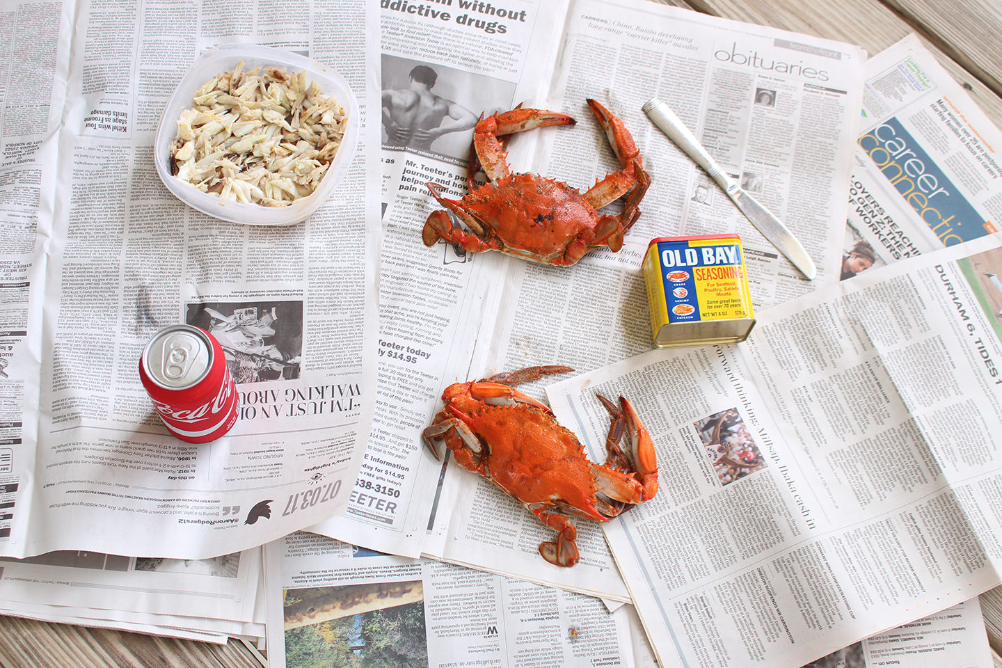 How to crack a blue crab